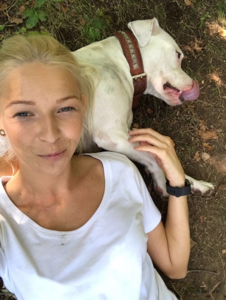 Blonde amateur from Slovenia takes safe for work selfies in a few outfits