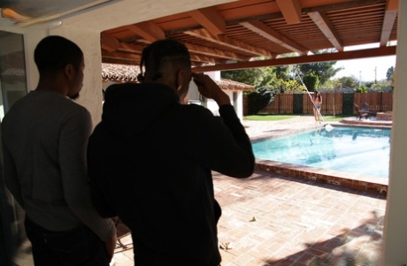 Slutty white chick spits out cum after an interracial sex with massive cocks