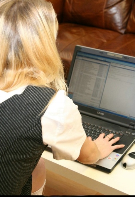 Blonde student has her bare ass spanked after being caught doing bad things