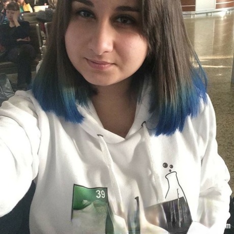 Chubby amateur brunette shows off her monster natural tits and ass