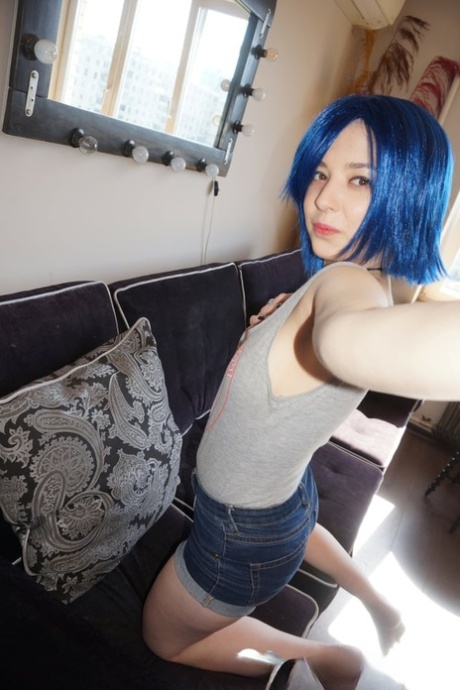 Amateur slut shows off her boobs and booty in her cosplay compilation