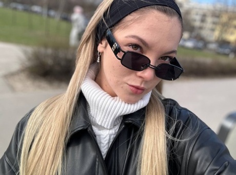 Glamorous OnlyFans babe All About Diana posing provocatively in a solo