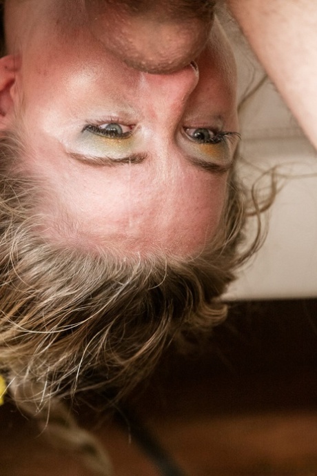 Slutty teen Lilly Ford gets her face and throat roughly fucked on sofa