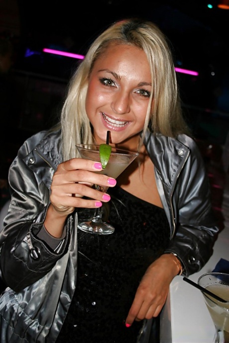 Seductive blonde babes get picked up and go naughty with a lucky guy