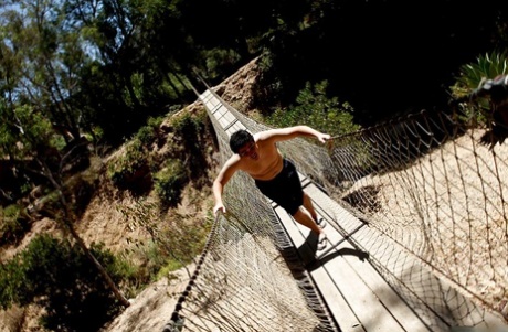 Busty babe Sienna West goes camping and scores fat dick in her cunt