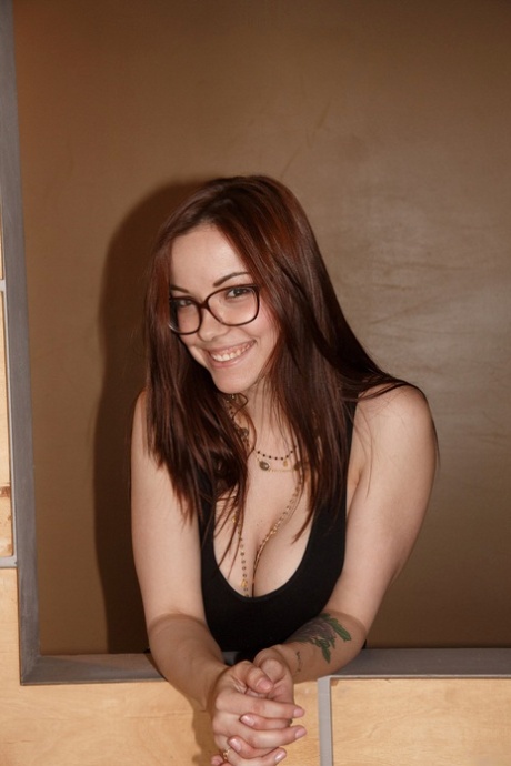 Nerdy amateur girlfriend Elizabeth Marxs flashes her panties & tits in public