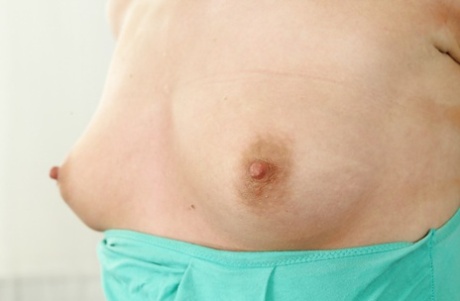 Puffy Tery and her tiny tits are back with new masturbation photos