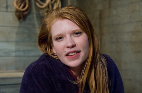 Ginger Madison Young sucks a BBC while being anally fisted by Isis Love