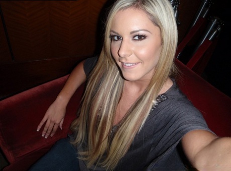 Sexy blonde girlfriend enjoys showing off her bare ass wherever she goes