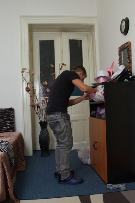 Mature BBW Bartina gets her huge tits and fat pussy dicked by a skinny boy