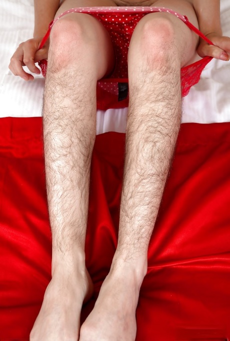 Mature solo girl with hairy legs and furry armpits revealing beaver