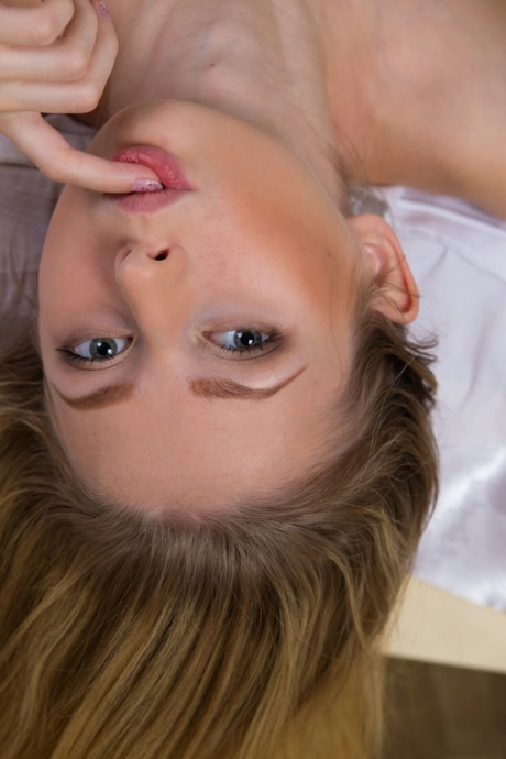 Skinny glamour girl Olivia disrobe to expose her tiny perfect ass & nice tits