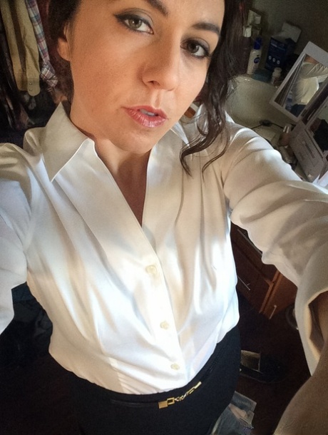 Gorgeous amateur Nikki Silver shows off her hairy pussy in panties