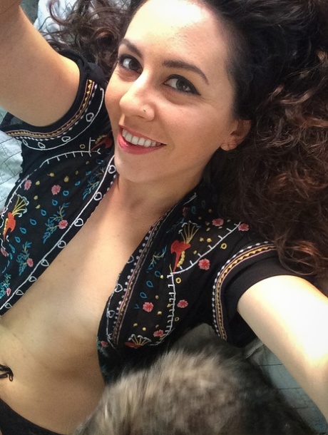 Gorgeous amateur Nikki Silver shows off her hairy pussy in panties