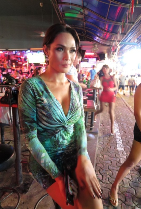 Leggy Asian ladyboys head out on the town where they easily pass for women