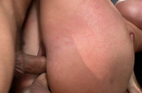 Busty female Kelly Divine gets double fucked while being gangbanged