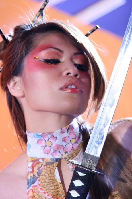 Asian teen cosplay girl Charmane Star faunting her pornstar ass & big tits