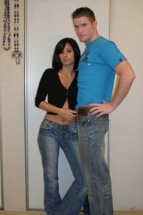 Hot college student Reena Sky covered pussy to tits with wicked cumshot